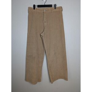 Universal Thread Pants Girls 12 Beige Ankle Corduroy Stretch Relaxed Fit